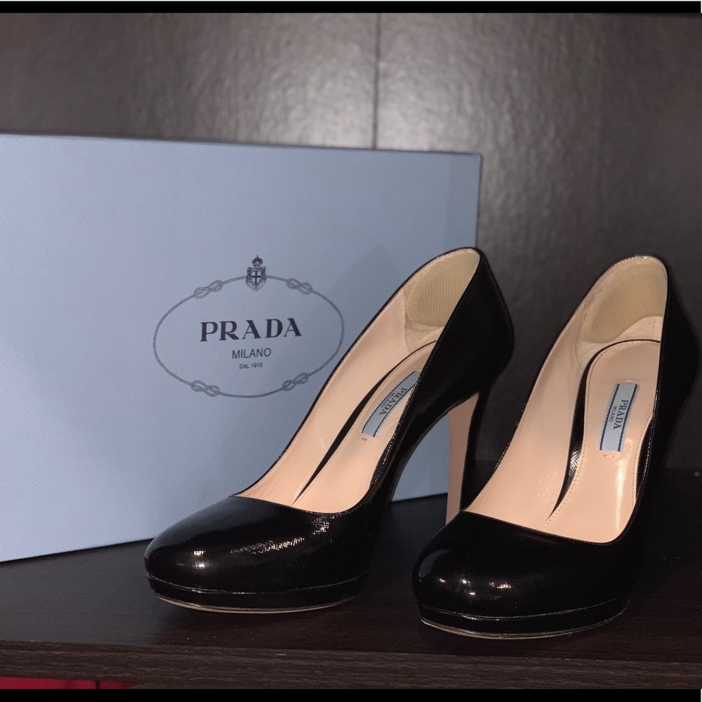 Prada Calzature Donna Vernice Black